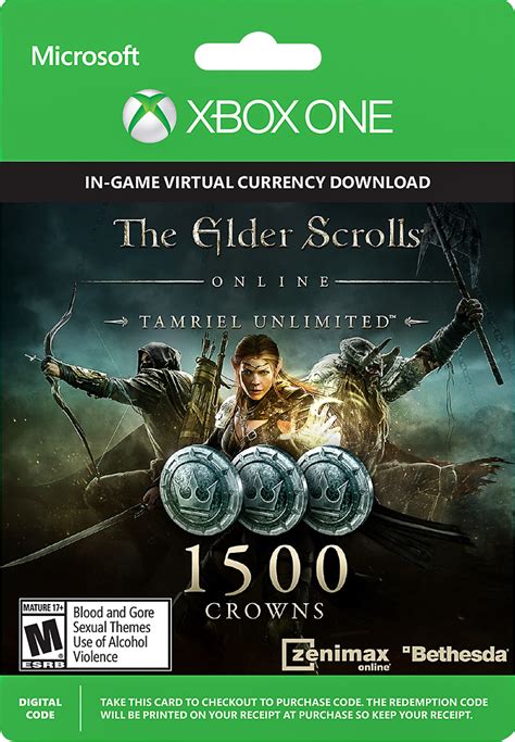 The Elder Scrolls Online Tamriel Unlimited 3000 Crowns Xbox One