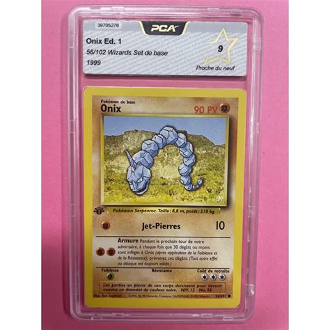 Carte Pokemon Set De Base Onix Ed Pca