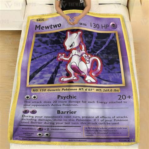 Anime Pokemon Mewtwo Evolutions Blanket Hot Sale 2024