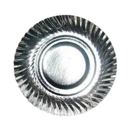 10 Inch Silver Paper Plate At Rs 40 Pack Silver Foil Paper Plates In