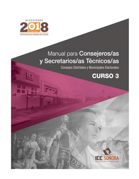 Pdf Manual Para Consejeros As Y Secretarios As T Cnicos As