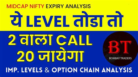 Midcap Nifty Tomorrow Prediction Expiry Analysis For Friday March