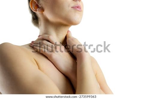 Nude Woman Neck Injury On White Stock Photo 273599363 Shutterstock