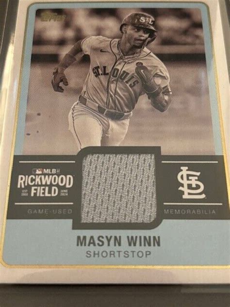 2025 Topps Series 1 Masyn Winn Rickwood Field Relic Game Used