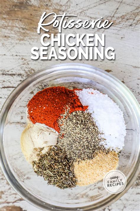 Chicken Seasoning Mix Homemade