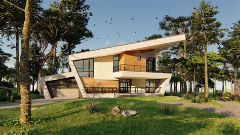 Villa Rendering On Behance