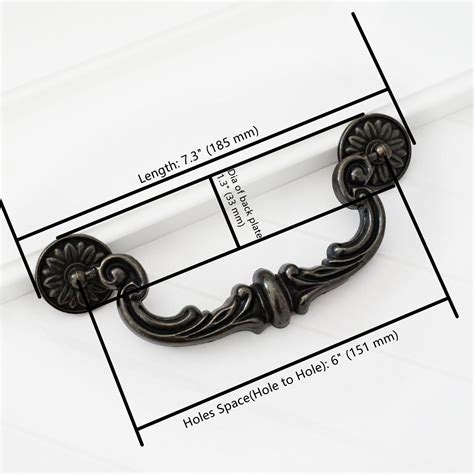 Drop Bail Dresser Pull Handle Drawer Pulls Rustic Antique Black Bronze Ebay