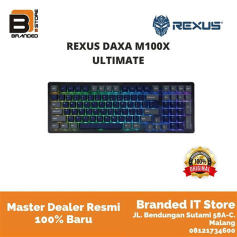 Jual REXUS DAXA M100X ULTIMATE WIRELESS MECHANICAL Gaming Keyboard