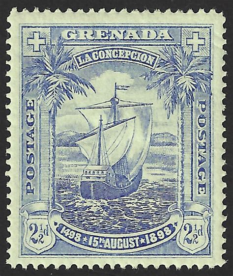 Grenada Scott 47 15 Aug 1898 400th Anniversary Of The Discovery Of The Island Of Grenada By