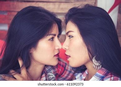 1 056 Asian Lesbian Kiss Images Stock Photos Vectors Shutterstock