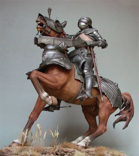 pteruges armor knight  rearing horse knight duel  horse
