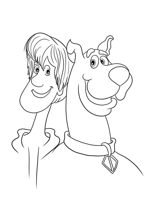 Shaggy Coloring Scooby Pages Doo Printable Print Sheets Color Cartoon