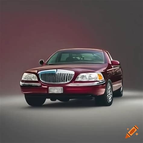 Maroon Lincoln Town Car Ultimate Sedan On Craiyon