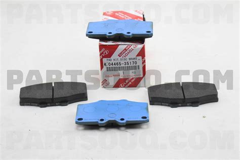 PAD KIT DISC BRAKE FRONT 0446535170 Toyota Parts PartSouq