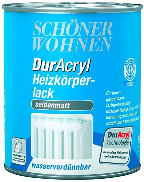 Sch Ner Wohnen Duracryl Heizk Rperlack Seidenmatt Wei Ab