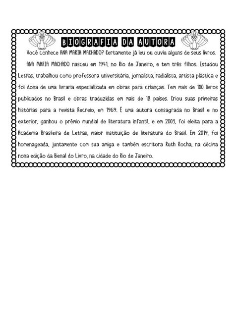 Exemplos De Biografia De Alunos - Exemplos de Biografia e Autobiografia - LER PARA ALUNOS | PDF