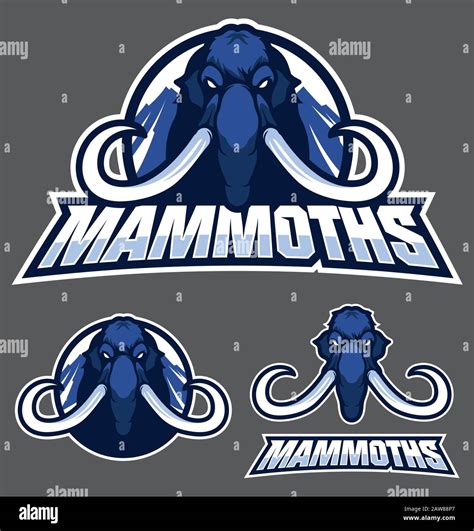 Mammoth Mascot Logo Stock Vector Image & Art - Alamy