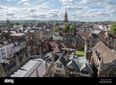 Oxford University aerial view Stock Photo - Alamy