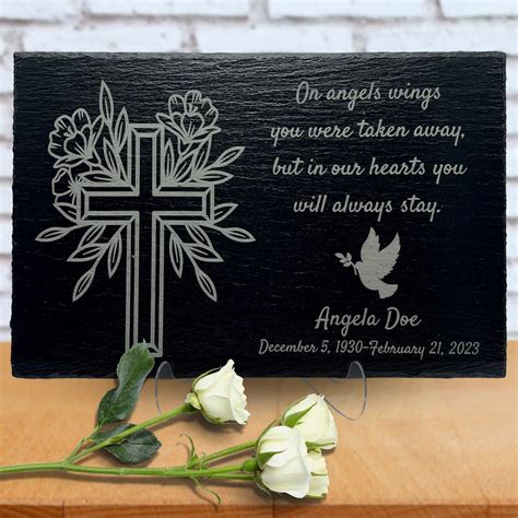 Memorial Plaque Engraved Plaque Memorial Tree Plaque - Etsy