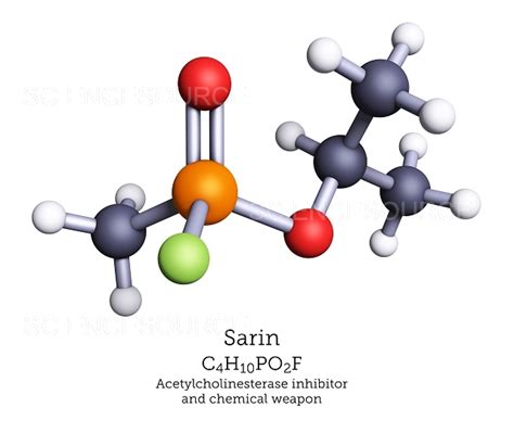 Photograph | Molecular Structure of Sarin | Science Source Images