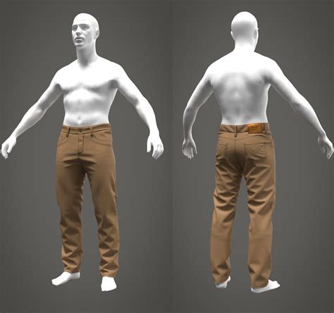 Jeans Pants Marvelous Designer 3d Model Cgtrader