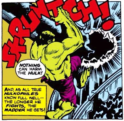 Nothing Can Hurt The Hulk By Marie Severin Hulk Smash Comic Book