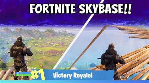 BYGGER SKYBASE I FORTNITE BATTLE ROYALE Sjukaste Videon YouTube