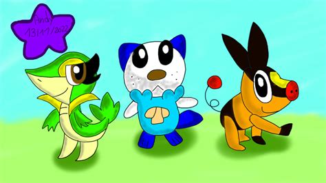 Pokemon Gen 5 Starters By Warriornerdgirl17 On Deviantart