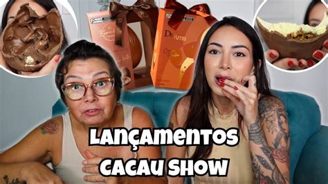 PROVANDO LANÇAMENTOS DE OVOS DE PÁSCOA CACAU SHOW Crème Brûlée e