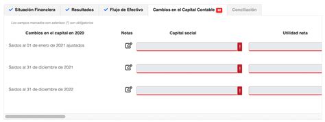 Cambios En El Capital Contable Declaraci N Anual Contadormx