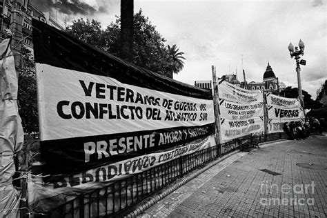 Islas Malvinas Veterans Protest Plaza De Mayo Buenos Aires Argentina Photograph By Joe Fox