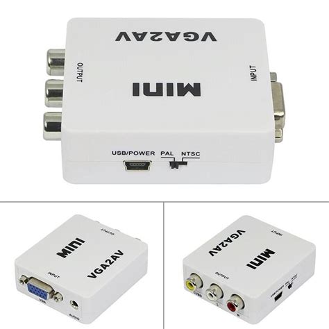 Jual Vga To Rca Converter Converter Vga To Av Vga To Av Mini