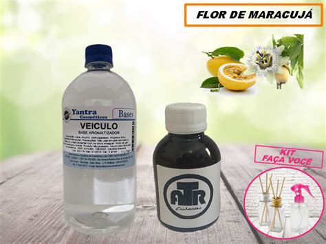 Kit Essência Faça Você Mesmo Difusor Base Flor de Maracujá no Elo7