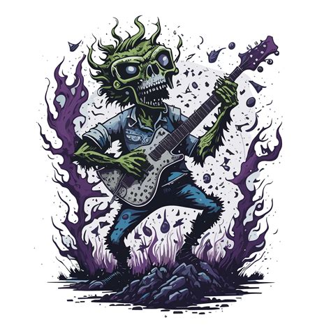 Zombie Guitar - Buy t-shirt designs