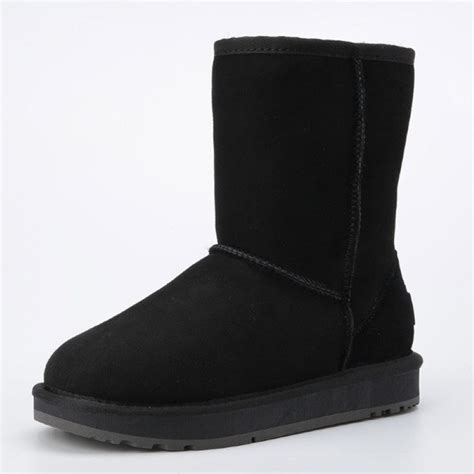 Winter Wool Fur Leather Snow Boots – The Boston Boots