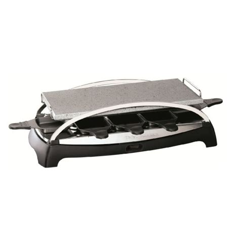 Tefal Raclette Pr Inox Et Noir Raclette Pierrade Personnes