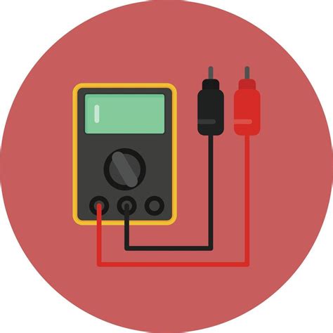 Voltmeter Flat Circle Multicolor 10004334 Vector Art At Vecteezy