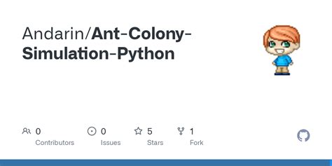 GitHub Andarin Ant Colony Simulation Python