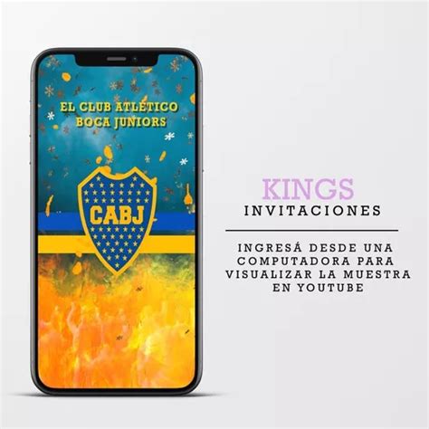 Video Invitación Personalizada Digital Virtual Boca Juniors en venta en