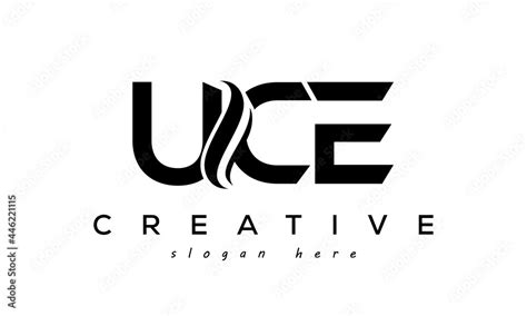 Letter UCE creative logo design vector Stock Vector | Adobe Stock