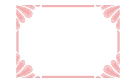 Pink Flower Petal Ornament Border Design 22386411 PNG