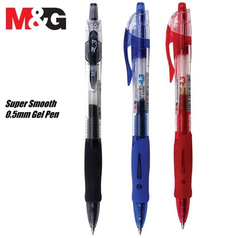 Ready Stock M G R3 R5 Retractable Gel Pen 0 5 0 7mm Bullet Nib