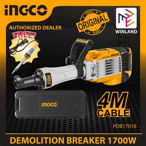 Ingco By Winland Demolition Breaker 1700w Pdb17018 Shopee Philippines