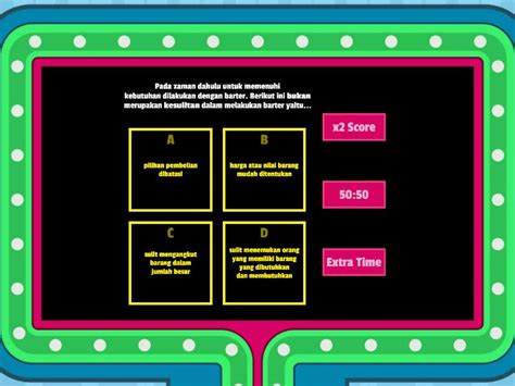 Uang Pendapatan Tabungan Dan Investasi Gameshow Quiz