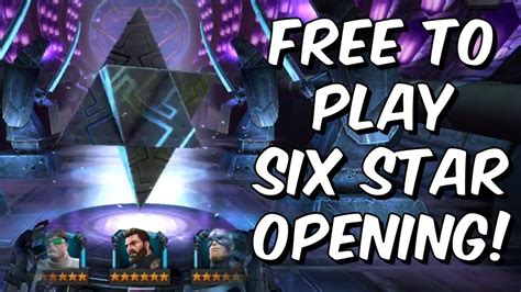 Free To Play 6 Star Crystal And Double 5 Star Crystal Opening Marvel Contest Of Champions Youtube