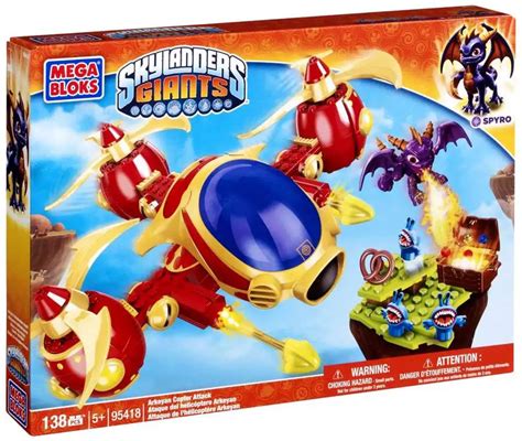 Mega Bloks Skylanders Giants Arkeyan Copter Attack Set 95418 - ToyWiz