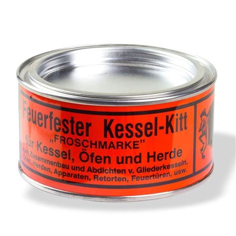 Feuerfester Kessel Kitt Froschmarke 500g Ofen Herde Dichtungskitt