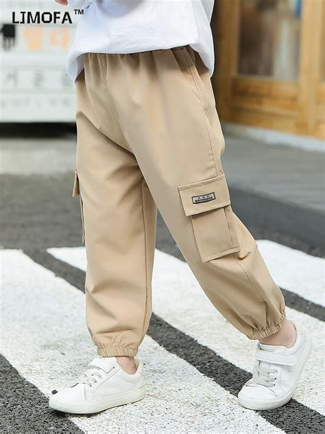 Ljmofa Pantalones Cargo Para Ni Os Pantal N Informal De Hip Hop Con M