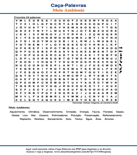 Ca A Palavras De Meio Ambiente Imprimir Desenhos Imprimir