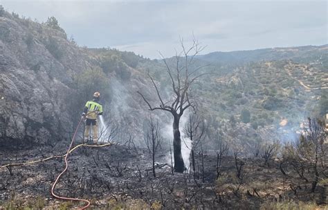 Conato De Incendio Entre Alcorisa Y Mas De Las Matas